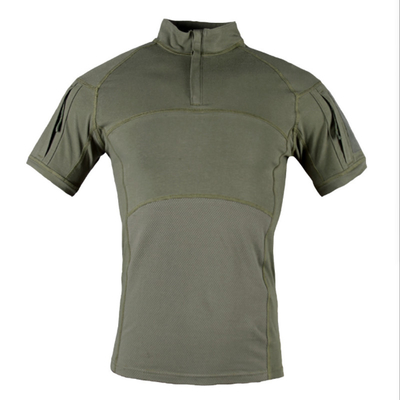 首の軍の軍隊のワイシャツのあたりの軍の戦術的な摩耗CPカーモの100%の綿ワイシャツ