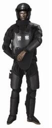 警察の特殊部隊のための完全な防護着の反暴動のスーツの黒の安全