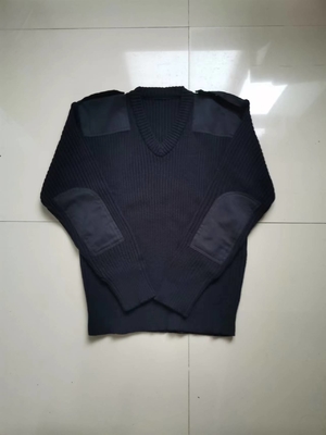 軍のプルオーバー、警察のセーター、ウールのセーター