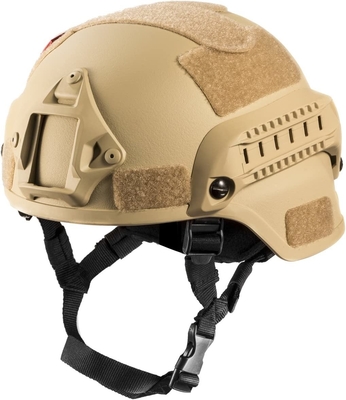 強化された保護のために,衝撃抵抗と反スパールを持つ戦術弾道ヘルメット