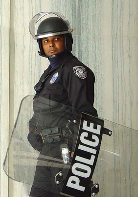 カスタマイズする反暴動の盾の警察の弾道純粋なPCの物質的なロゴは支えた