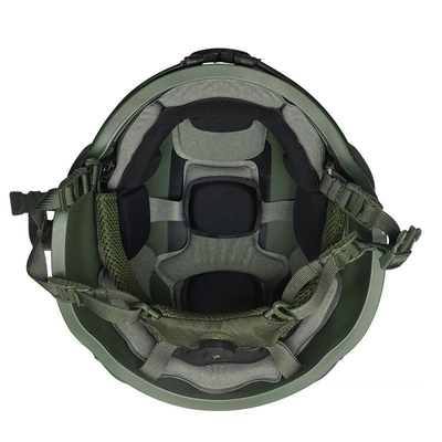 衝撃耐性 バリスティック・プロテクション/防水機能のブラック戦術弾道ヘルメット