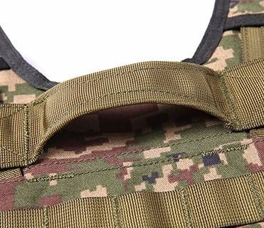 耐久性と快適性のある黒いナイロン戦闘弾道背心