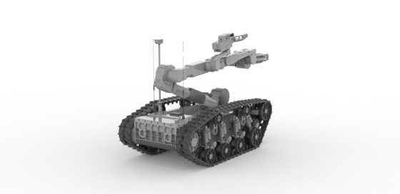 大型インテリジェント多目的爆発物処理ロボット
