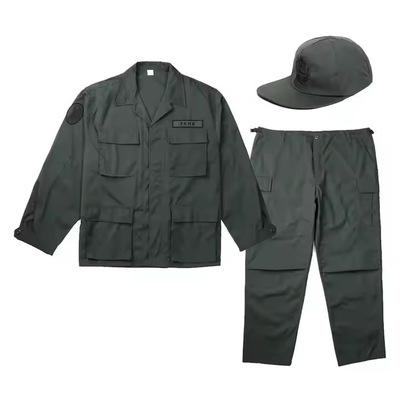 カスタマイズされたロゴ BDU戦闘服 固体 深緑色戦術制服