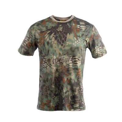 中国 シンシン メーカー カムフラージュ 丸い首 純綿 短袖 戦術訓練Tシャツ