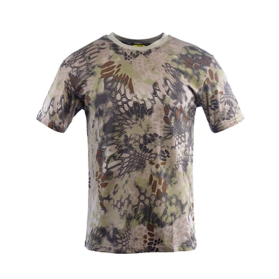 中国 シンシン メーカー カムフラージュ 丸い首 純綿 短袖 戦術訓練Tシャツ