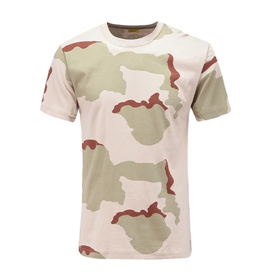 中国 シンシン メーカー カムフラージュ 丸い首 純綿 短袖 戦術訓練Tシャツ