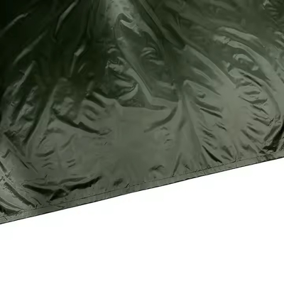 オリーブ緑色 透気型ポリエステル ポンチョ レインコート