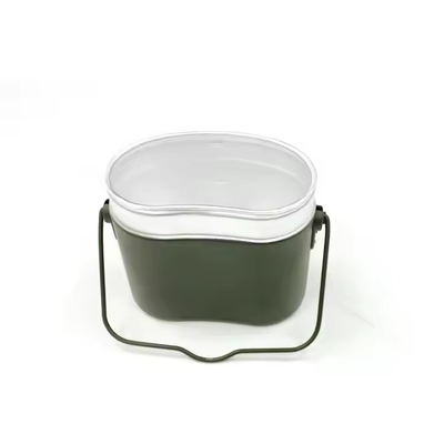 戦術食堂 オリーブ緑色 アルミケトル 3点 ランチボックス 戦術屋外用品