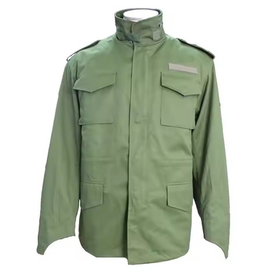 高品質 耐涙 冬緑色 野外コート 戦術 M65 ジャケット 男性 徒歩 訓練 アウトドアスポーツ