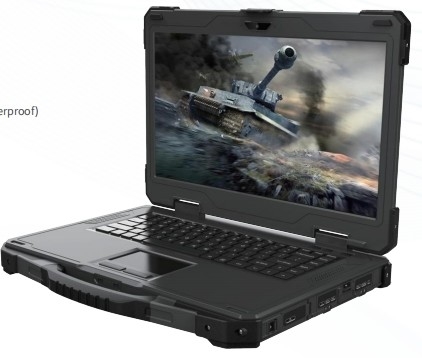 軍用補強ノートブック 補強ラボトップ 14インチ シングルスクリーン 頑丈な携帯ラップトップ