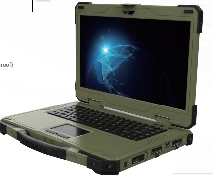 軍用補強ノートブック 補強ラボトップ 14インチ シングルスクリーン 頑丈な携帯ラップトップ