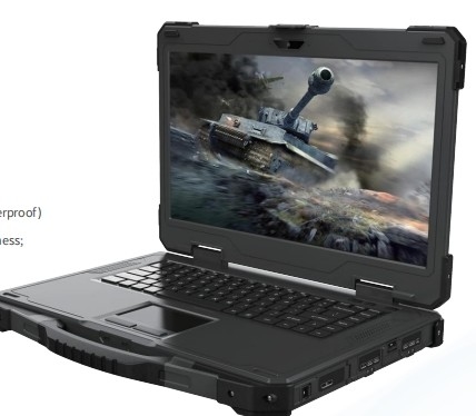 軍用 強化ノートブック 強化ラボトップ 14インチ シングルスクリーン 頑丈な携帯