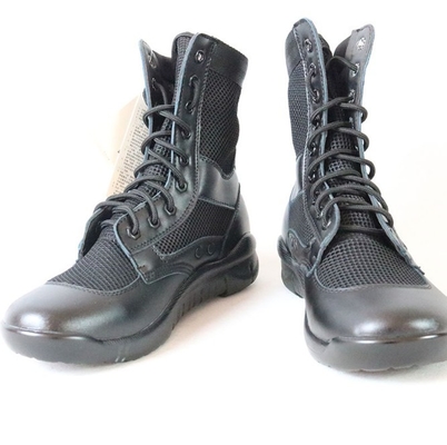 黒い本革の戦闘の戦術的なブーツのサイズ38-45
